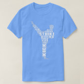 Karate Typografie T-Shirt (Design vorne)