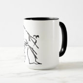 Karate und Charakter Tasse (VorderseiteRechts)