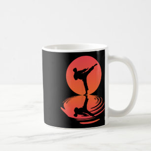 Karate und Kung Fu Silhouette Shotokan Geschenk Ma Kaffeetasse