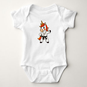 Karate und Unicorn Baby Strampler