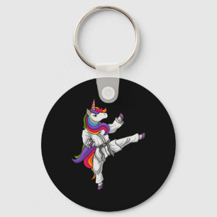 Karate Unicorn Black Belt Japanisch Martial Arts L Schlüsselanhänger