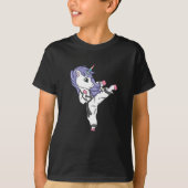 Karate Unicorn - Geschenk T-Shirt (Vorderseite)