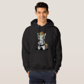 Karate Unicorn in Keikogi Japanese Karateka Hoodie (Vorne ganz)