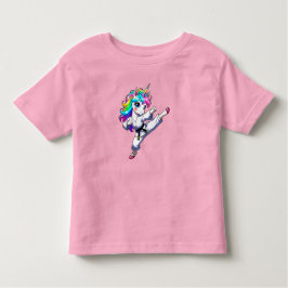 Karate unicorn kleinkind t-shirt