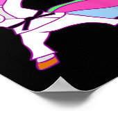 Karate Unicorn Poster (Ecke)