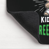 Karate-Uniform für Kinder, Grüner Gürtel-Auszeichn Mousepad (Ecke)