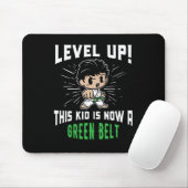 Karate-Uniform für Kinder, Grüner Gürtel-Auszeichn Mousepad (Mit Mouse)