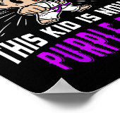 Karate-Uniform für Kinder Lila Gürtel-Auszeichnung Poster (Ecke)