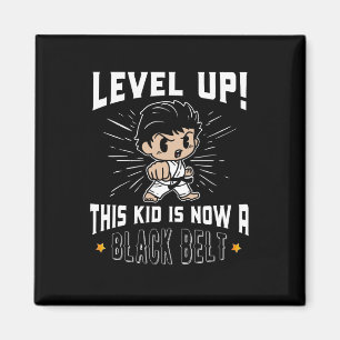 Karate-Uniform für Kinder Schwarzgürtel-Auszeichnu Magnet