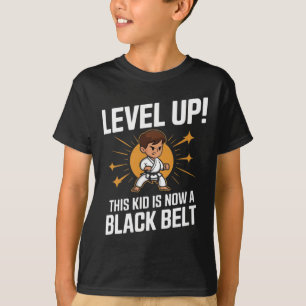 Karate-Uniform für Kinder Schwarzgürtel-Auszeichnu T-Shirt