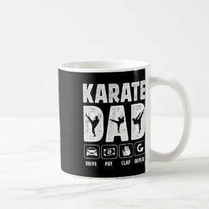 Karate-Vater Fahren Zahlen Klatschen Wiederholen K Kaffeetasse