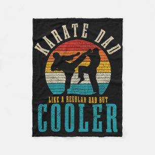 Karate-Vater Kampfsport Funny Vintage Kampfsport Fleecedecke