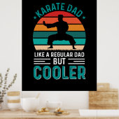 Karate Vater Poster (Küche)