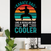 Karate Vater Poster (Heimbüro)