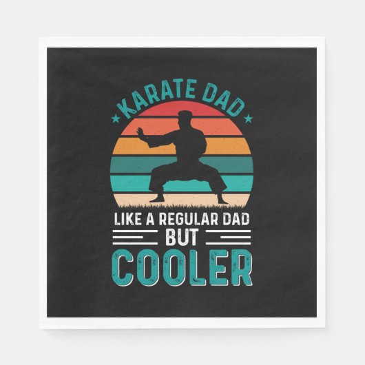 Karate Vater Serviette (Vorderseite)