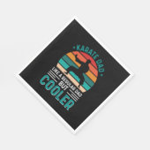 Karate Vater Serviette (Ecke)