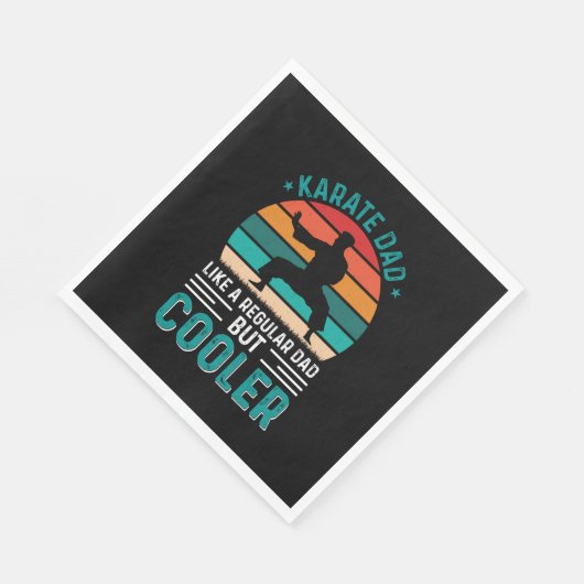 Karate Vater Serviette (Ecke)