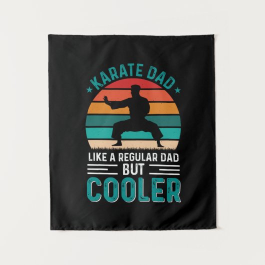Karate Vater Wandteppich (Vorderseite)