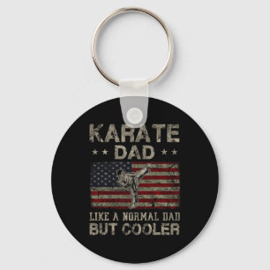 Karate-Vater wie ein normaler Vater, aber cooler V Schlüsselanhänger