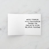 Karate Vielen Dank, dass Sie die Karte (Innenseite)