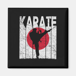 Karate Vintag Martial Arts Retro Karate Japanisch Magnet