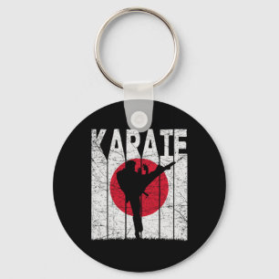 Karate Vintage Kampfsport Retro Karate Japanisch Schlüsselanhänger