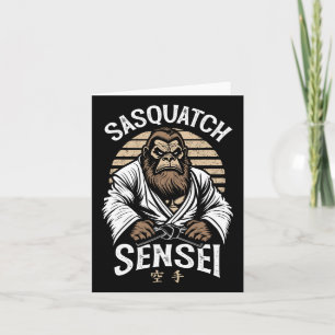 Karate Warrior Legend Sasquatch Sensei Bigfoot Mar Karte
