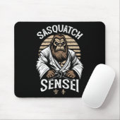 Karate Warrior Legend Sasquatch Sensei Bigfoot Mar Mousepad (Mit Mouse)