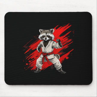 Karate-Waschbär-Motiv-Taekwondo-Jiu-Jitsu-Mma Mousepad