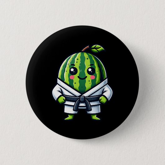Karate Watermelon Champion Button (Vorderseite)