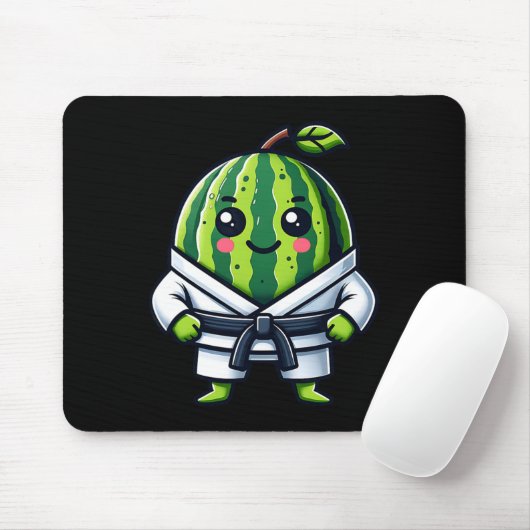 Karate Watermelon Champion Mousepad (Mit Mouse)