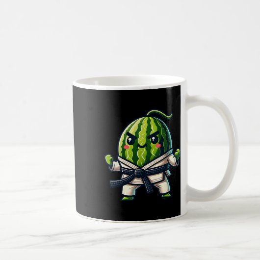 Karate Watermelon Master Niedlich Fighter Kaffeetasse (Rechts)