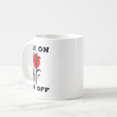 Karate Wax aus Japan Sensei Weisheit Kaffeetasse (Vorderseite Links)