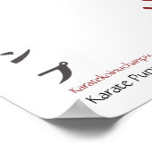 Karate-Welpe Champ Poster (Ecke)