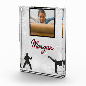 Karate Winter Wonder Personalisiertes Foto & Name (Rechts)