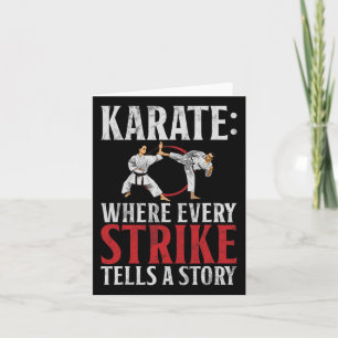 Karate, wo jeder Streich eine Geschichte erzählt K Karte
