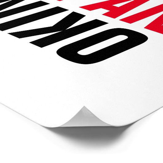 Karate Woman Poster (Ecke)