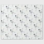Karate Womyn Geschenkpapier (Flach)