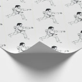 Karate Womyn Geschenkpapier (Ecke)