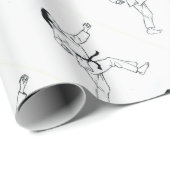 Karate Womyn Geschenkpapier (Rolleneckpunkt)