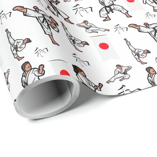 Karate Wrapping Paper Geschenkpapier (Rolleneckpunkt)