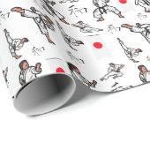 Karate Wrapping Paper Geschenkpapier (Rolleneckpunkt)