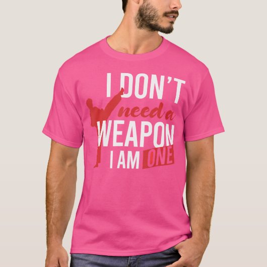Karate Zitat T-Shirt (Vorderseite)