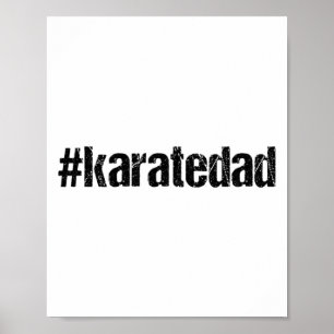 Karatedad Lustiger Karate-Vater T-Shirt Poster