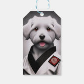 Karatehund Geschenkanhänger (Rückseite)