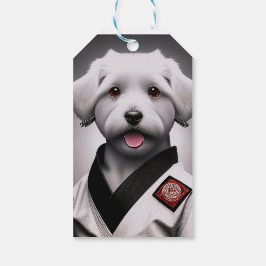 Karatehund Geschenkanhänger (Rückseite)