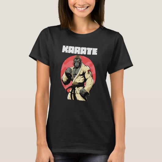Karateka Karate Gorilla 1 T-Shirt (Vorderseite)