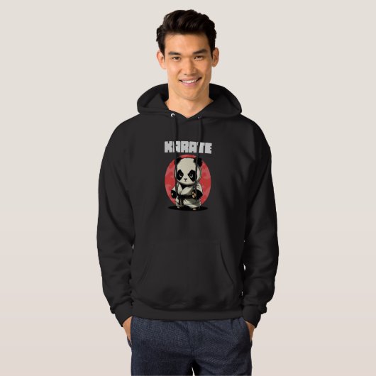 Karateka Karate Panda Hoodie (Vorne ganz)