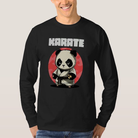 Karateka Karate Panda T-Shirt (Vorderseite)