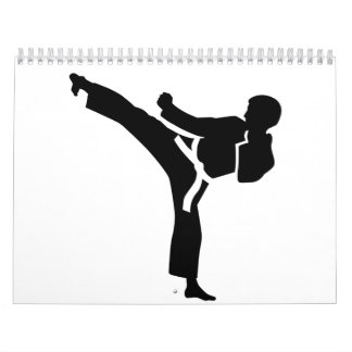 Karatekämpfer Kalender